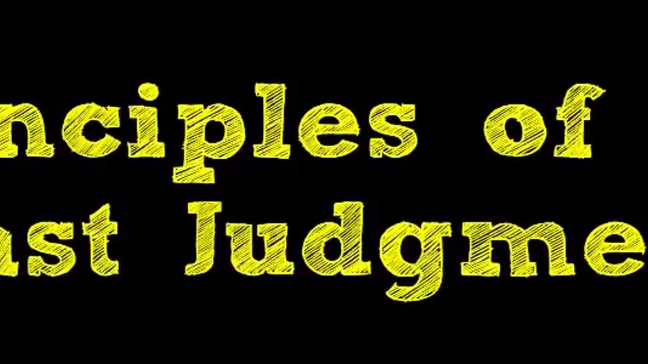 Principles of the Last Judgment