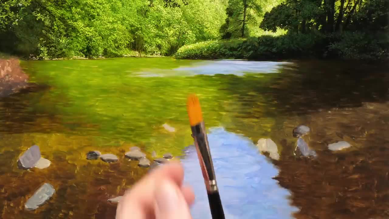 Painting a Shallow Rive