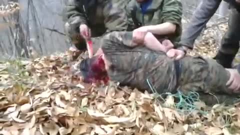 18+++ !!! - Georgian Mercs Cuts Throats Of Russian POWs
