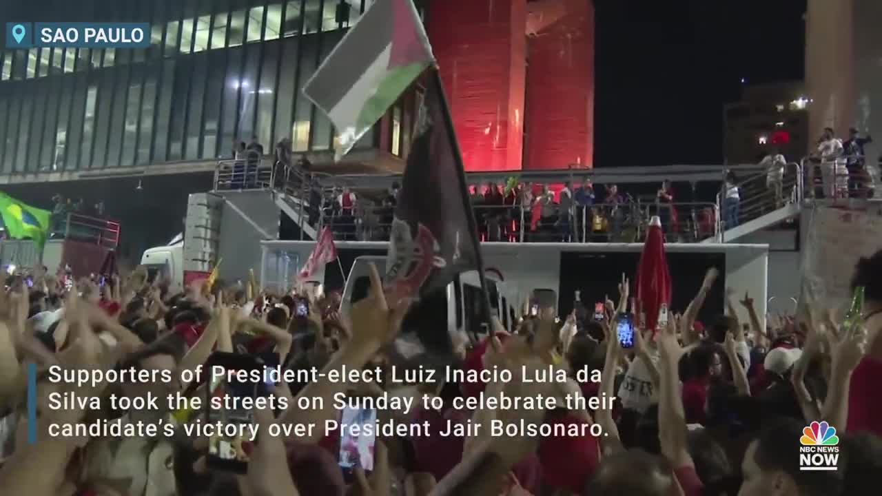 Supporters Of Brazil’s President-Elect Lula da Silva Celebrate Victory Over Bolsonaro