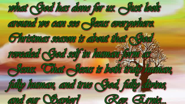 Daily Message from Rev. Ernie, December 12 2022