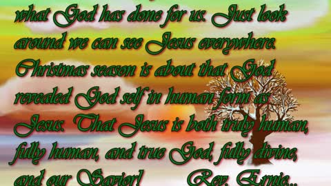 Daily Message from Rev. Ernie, December 12 2022
