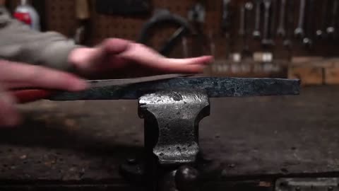 Damascus Steel Japanese Tanto from Chainsaw Chain