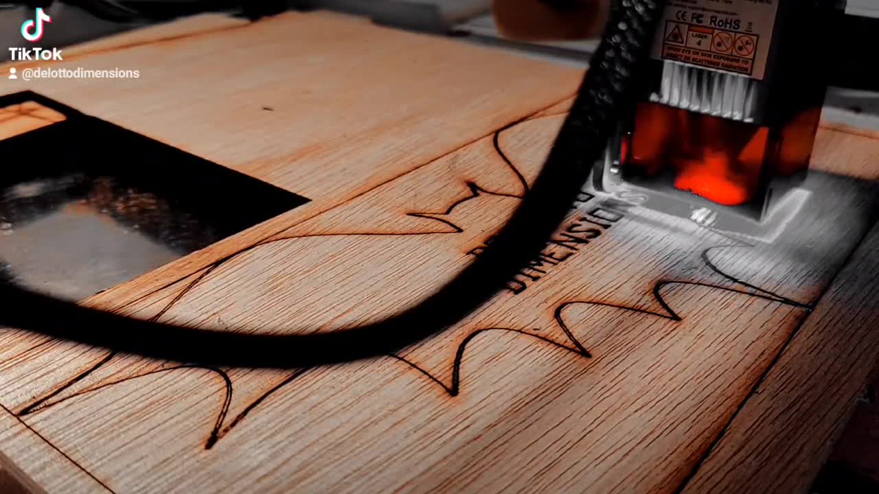 Laser Engraved Bat