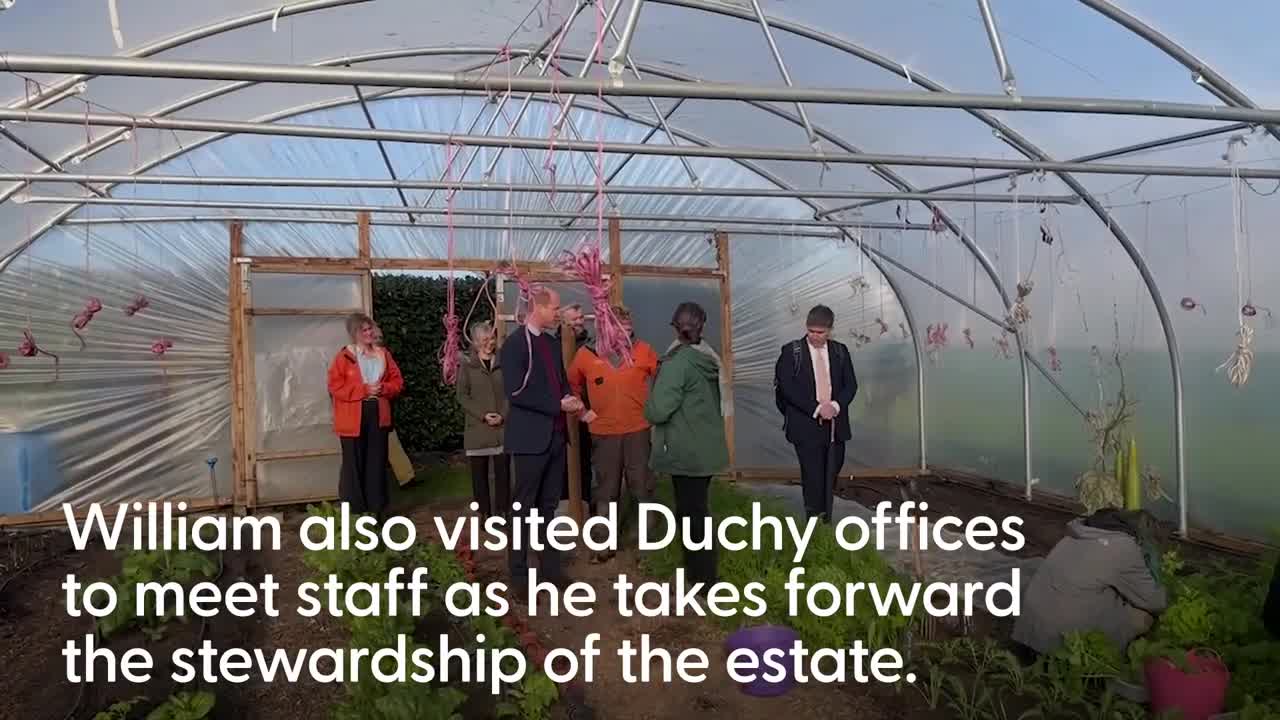 Prince William carries out first official engagement as Duke of Cornwall