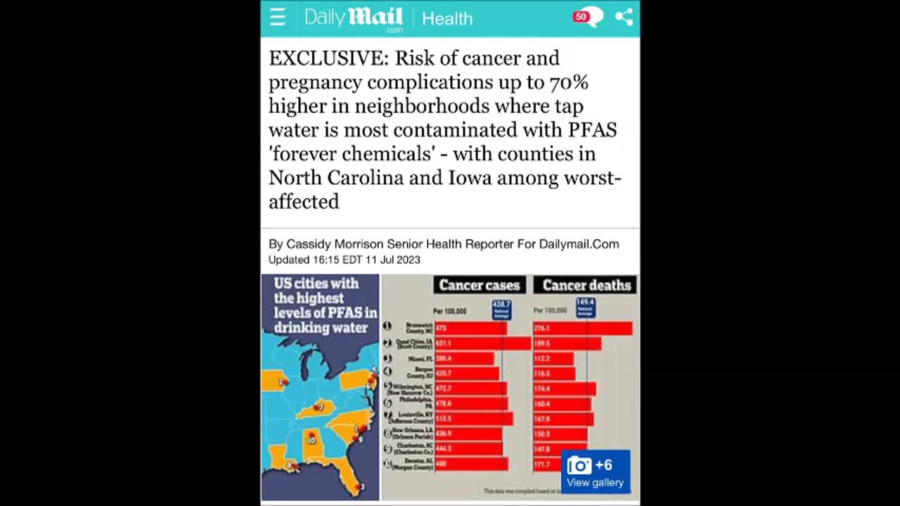 PFAS in our drinking water - gov really doesn't give a crap about us