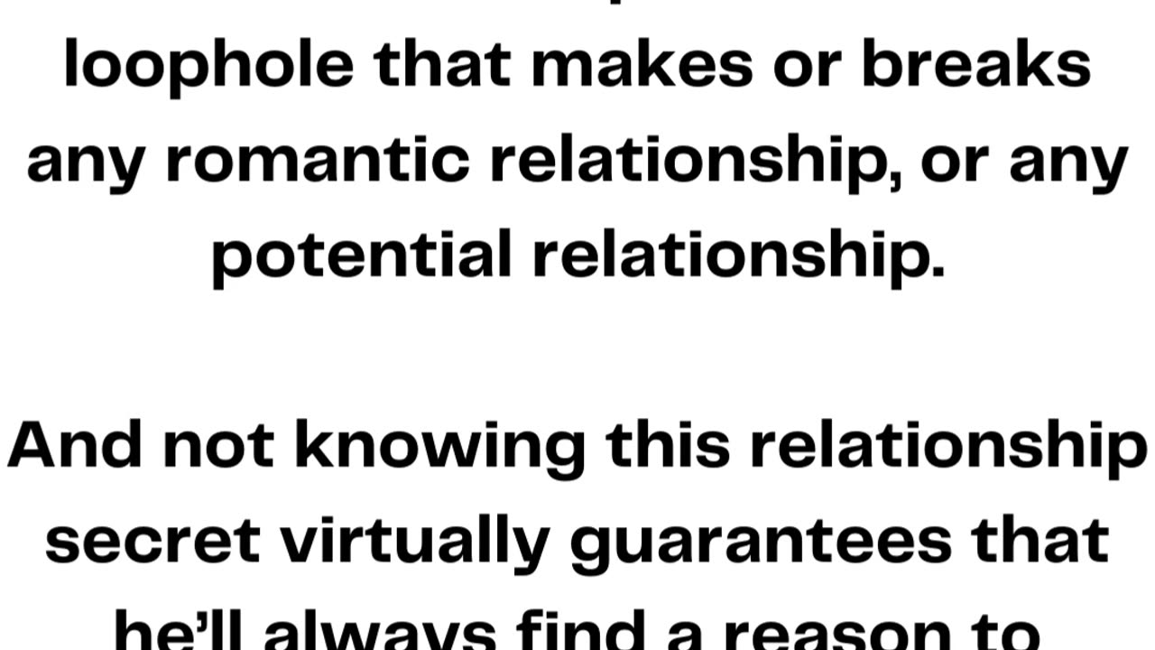 Relationship Rewrite Method — Insane Conversions and 90%!