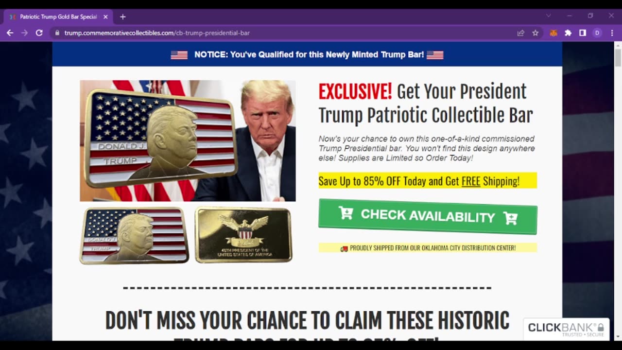 (Only Collectables) Trump Legacy Gold Bars Review | DONALD TRUMP #maga #trump2024