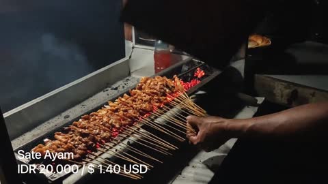 indonesia streetfood sate ayam