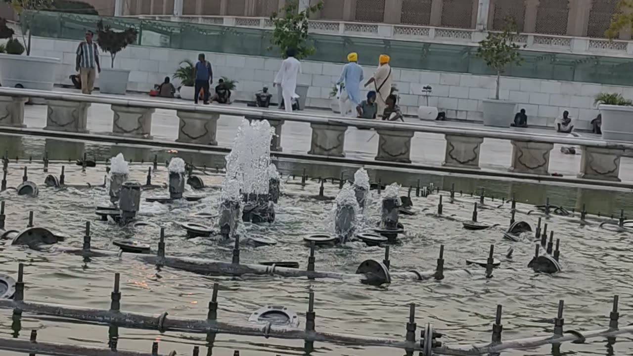 Golden temple fountain