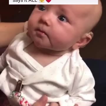 ❤️. The baby can hear for the first time !!! ❤️❤️