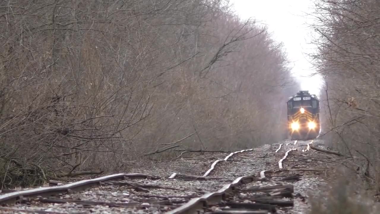 Train tracks in Ohio