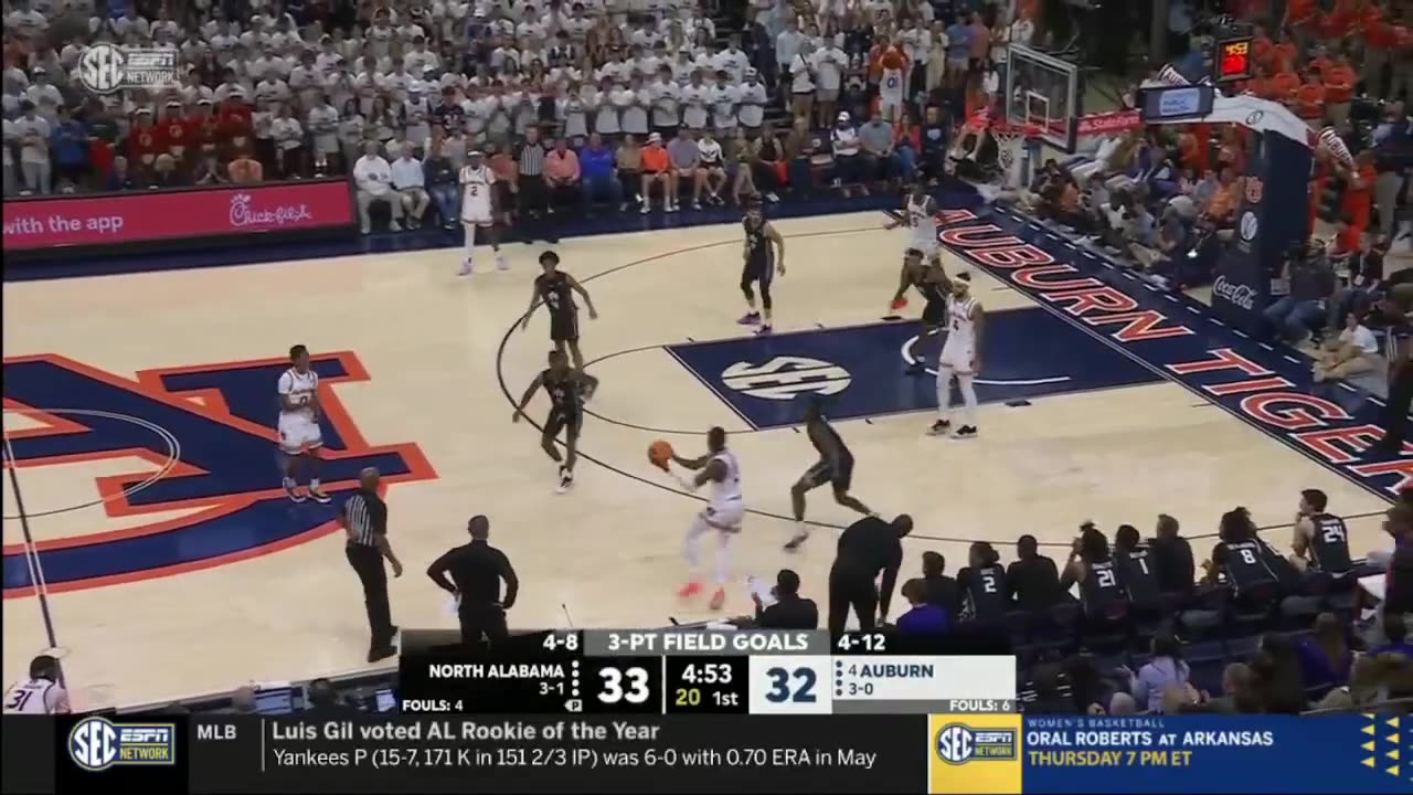 #4 Auburn vs North Alabama Highlights | NCAA Men's Basketball