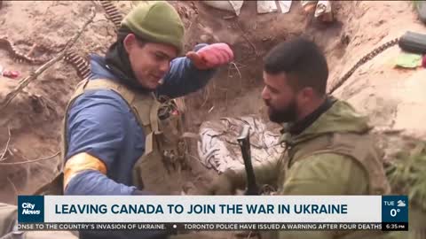 Leaving Canada to join the war effort in Ukraine