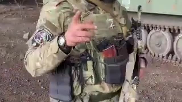 Chechen special commandos in Ukraine