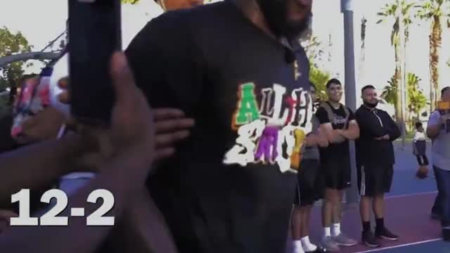 basketball game scene