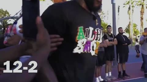 basketball game scene