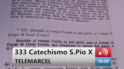 332 (seconda parte), 333 Catechismo San Pio X