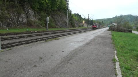 Train Hungary (Croatia) work train train, Locomotive: EL5100 9153 0400 907-8, Delnice 7.5.2022