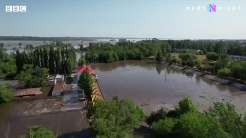 What caused the Ukraine dam breach_ - BBC Newsnight