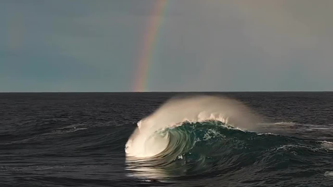 rainbow over the sea🌊🌈