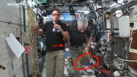 NASA-Foot Gets Caught In Wire