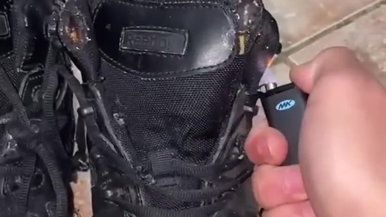 I BURNED HIS SHOES 🥺❤️ #shorts