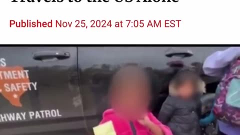 A freaking 2 YEAR OLD GIRL crossing the border alone?!