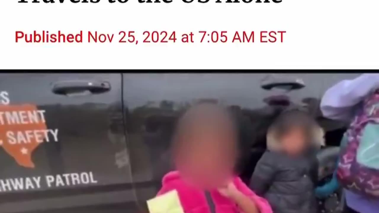 A freaking 2 YEAR OLD GIRL crossing the border alone?!