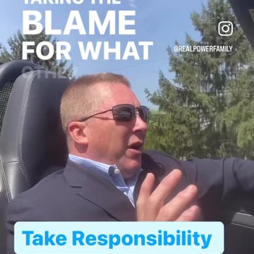 When you take responsibility it gives you control