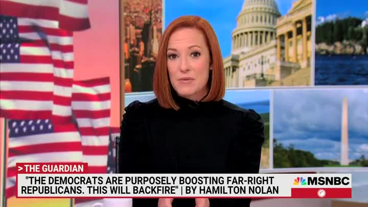 Psaki Defends Dems Meddling In GOP Primaries