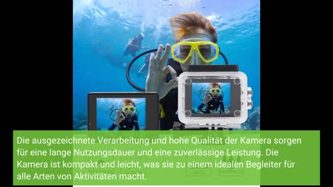 icefox Action Cam 4K Unterwasserkamera Wasserdicht 40M Ultra HD 20MP Kamera 170 Degree Ultra-Weitw