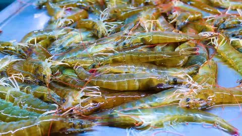 The seafood market in China