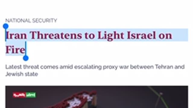 News 12/20/2021 Iran Threatens to Light Israel on Fire.