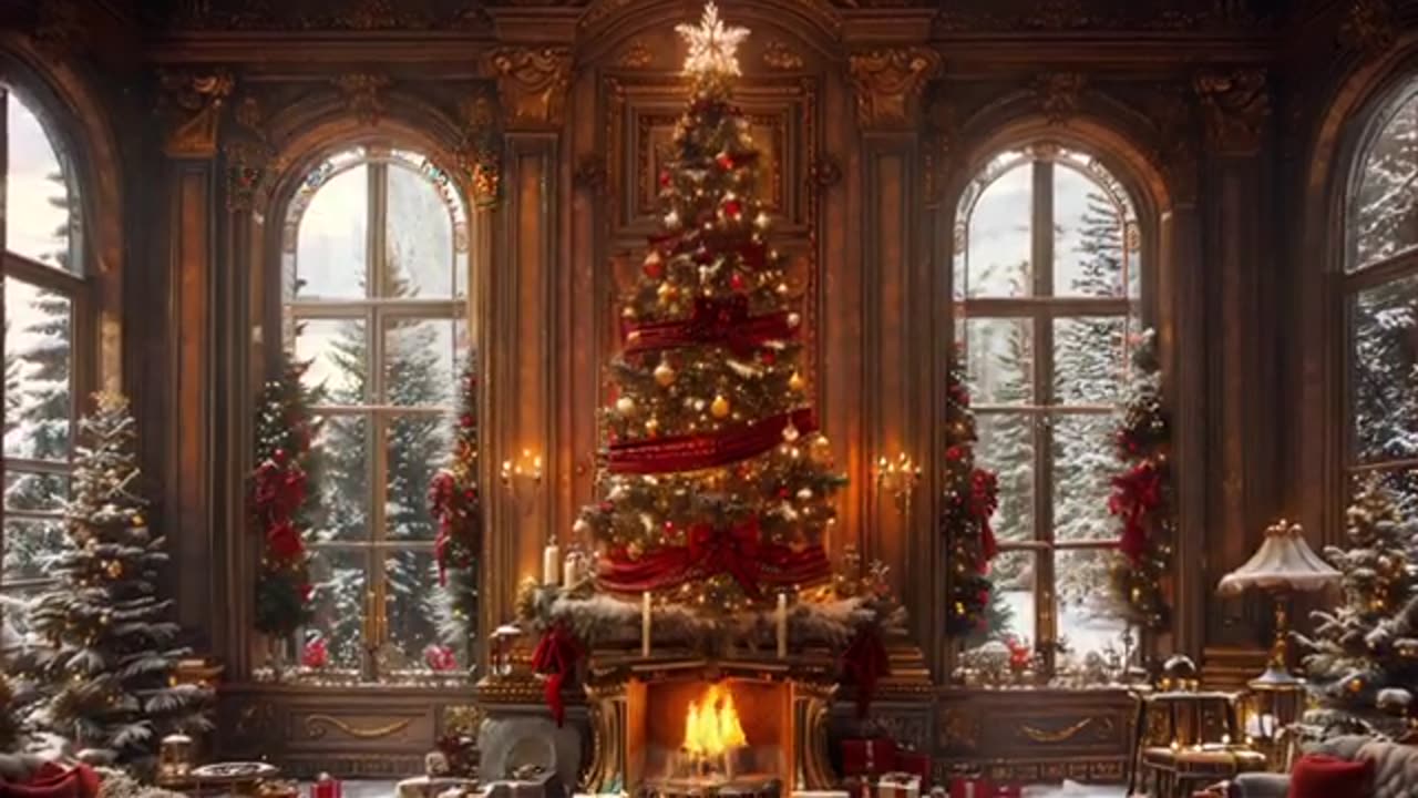 Cozy Christmas ambience with relaxing music