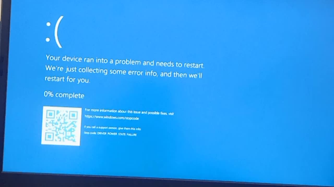 Blue screen on windows 11