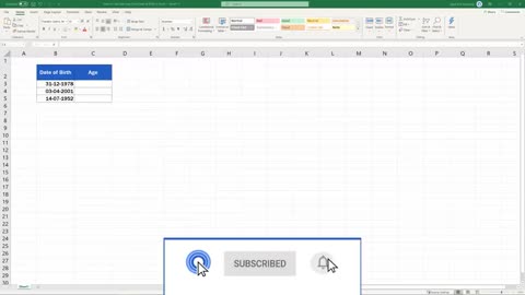 How to Calculate Age Using a Date of Birth in Excel (The Easy Way)