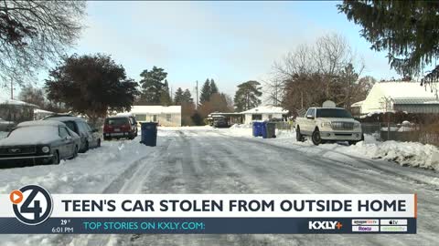 Teen's car stolen from outside home