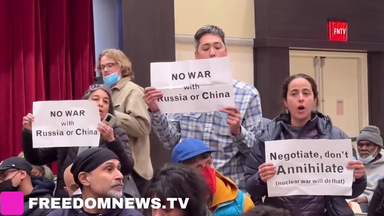 AOC’s Town Hall Interrupted By Anti-War Protestors