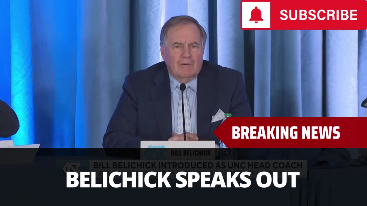 Bill Belichick Speaks After Getting UNC Job