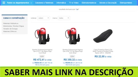 Bomba Submersível Kajima Qw-s110 1 Hp Água Suja Com Boia