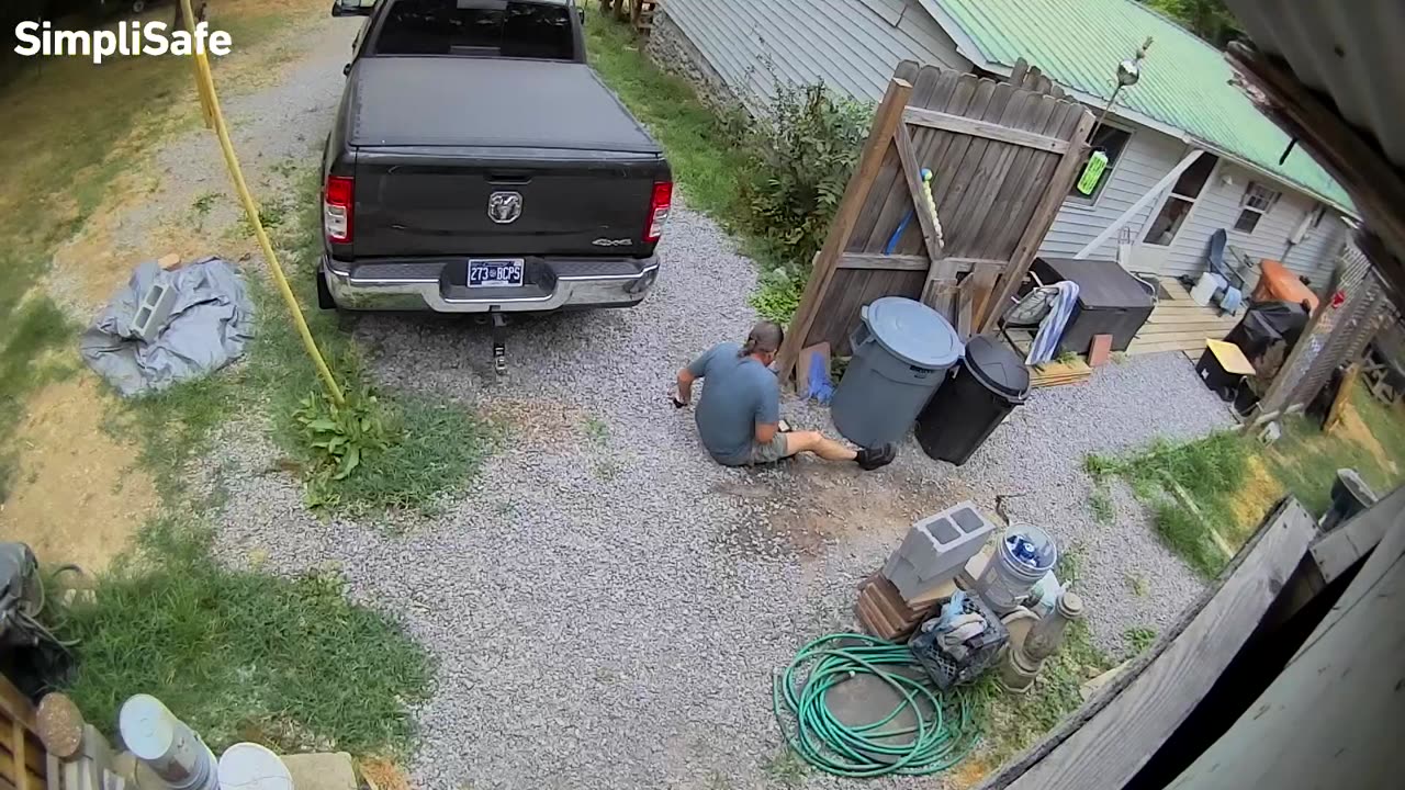 Cornered Deer Dodges Directly Into Man