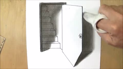 The Door Illusion - Magic Perspective with Pencil