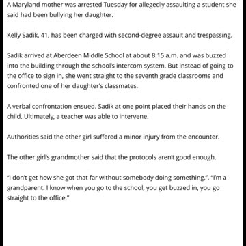Maryland Mom Assaults Daughter’s Classmate In School Over Alleged Bullying