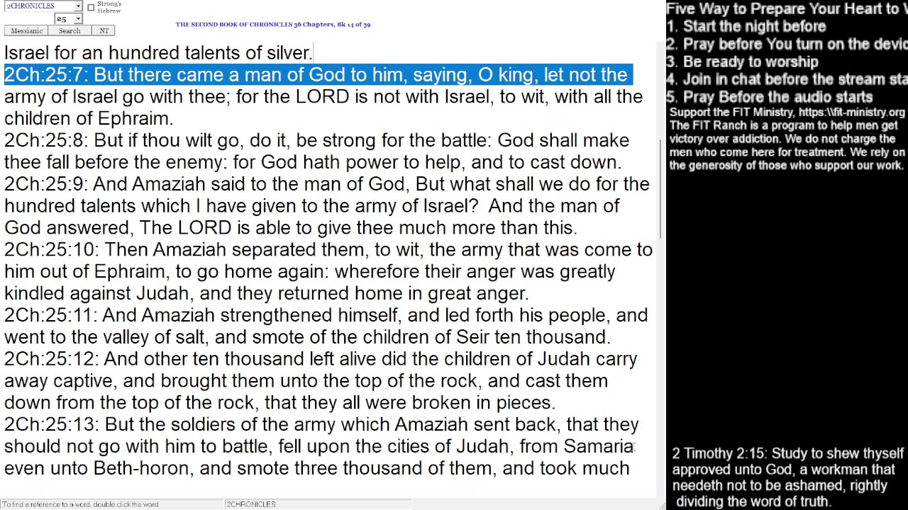 2 Kings 11-14; 2 Chronicles 24-25