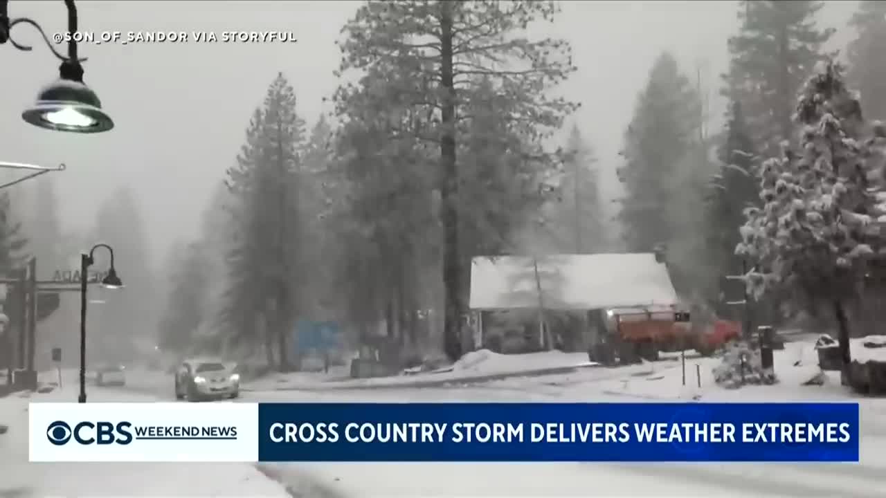 Storm that slammed California moving east