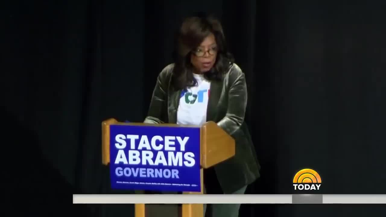 Oprah Winfrey Hits Campaign Trail In Georgia For Stacey Abrams Nov 2018