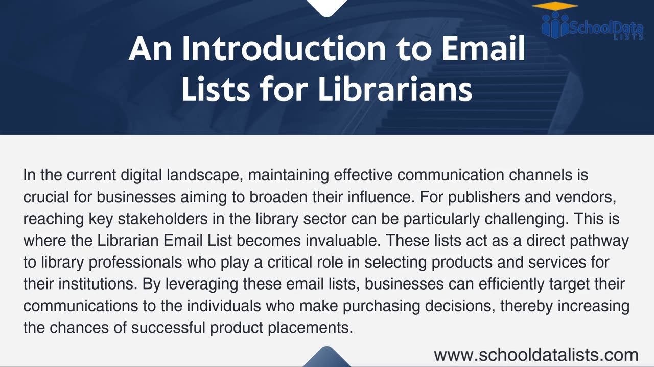 Why Librarian Email Lists Are Essential for Publishers and Vendors