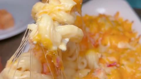 POV: you finally get the perfect video of a mac and cheese pull