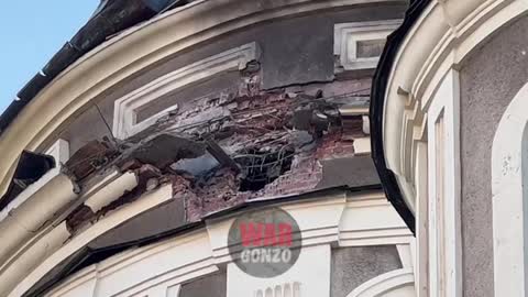 The consequences of falling into the cathedral in Donetsk
